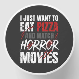 Pizza Horror Movies Halloween Design_1 Mini Candle Favors