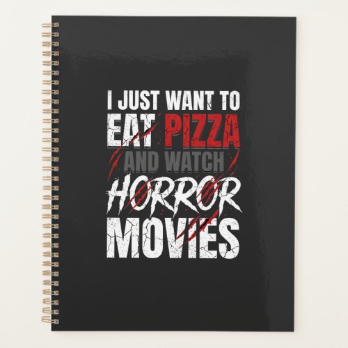Pizza Horror Movies Halloween Design_1 Planner
