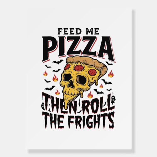 Pizza Horror Shirt Vintage Engraving Movie Night D Foam Board