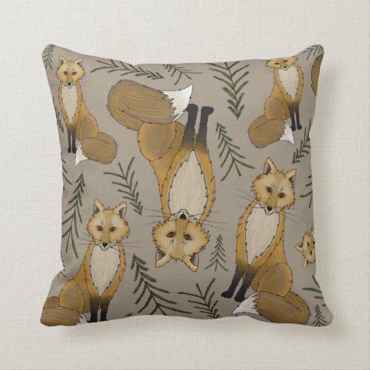 Pizza Hut the Fox Throw Pillow | Zazzle.com