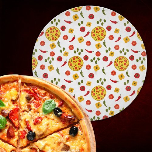 Pizza Ingredients Pattern  Cutting Board