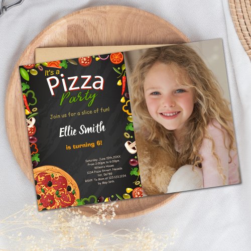 Pizza Invitations with photo