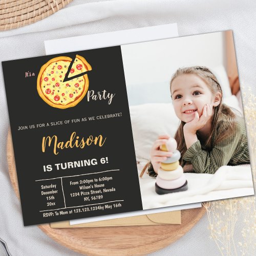 Pizza Invitations with photo