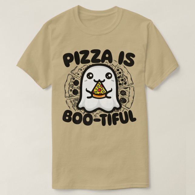 Pizza Is Bootiful Eating Pizza Italian Food Lover  T-Shirt (Design Front)
