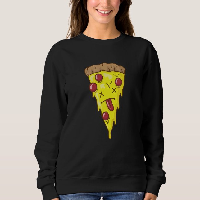 Pizza is Knockout Fast Food Stone Oven Cheese Sweatshirt (Front)