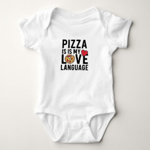 Pizza is My Love Language Baby Bodysuit