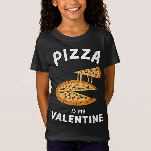Pizza is my Valentine Funny anime Valentine s Day  T_Shirt