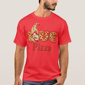 Pizza Is My Valentine Gnome Valentines Day T-Shirt