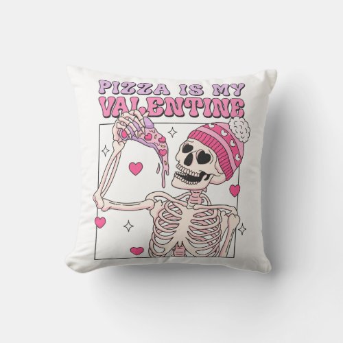 Pizza Is My Valentine Throw Pillow