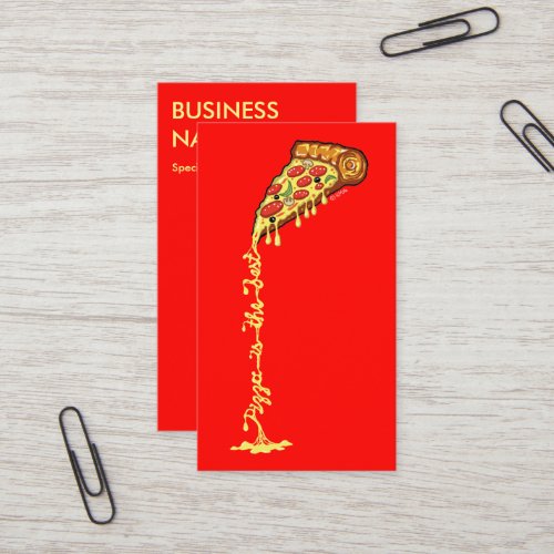 Pizza is the best business card