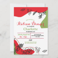 Pizza Italian Dinner Birthday Party  Lunch