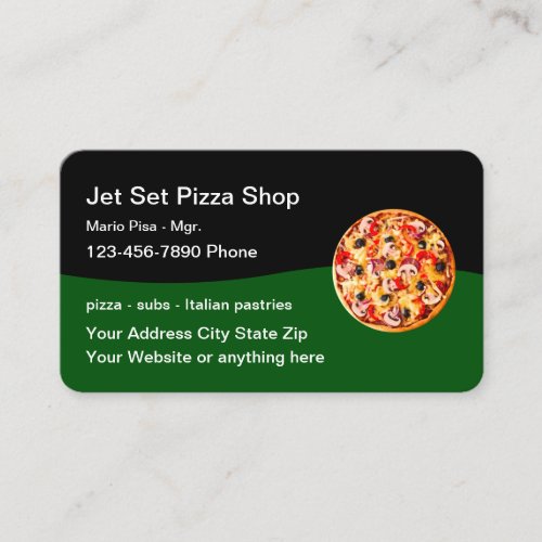 Pizza Italian Restaurant Business Card Template