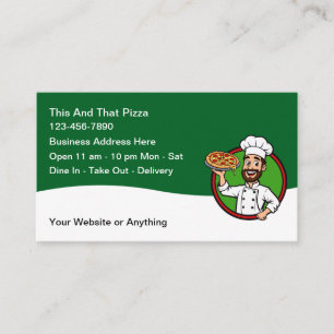Pizza Italian Restaurant Business Cards