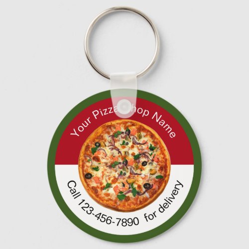 Pizza Italian Restaurant Promotional Keychains