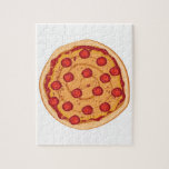 Pizza Jigsaw Puzzle<br><div class="desc">The smell of fresh baked pizza is the most enticing aroma on the planet. Get this appetizing design on your home projects!</div>