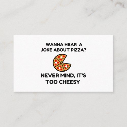 Pizza Joke Business Card