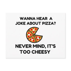 Pizza Joke Postcard