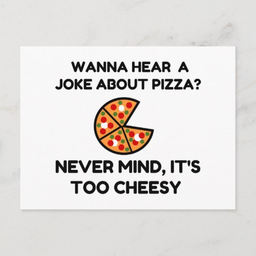 Pizza Joke Postcard
