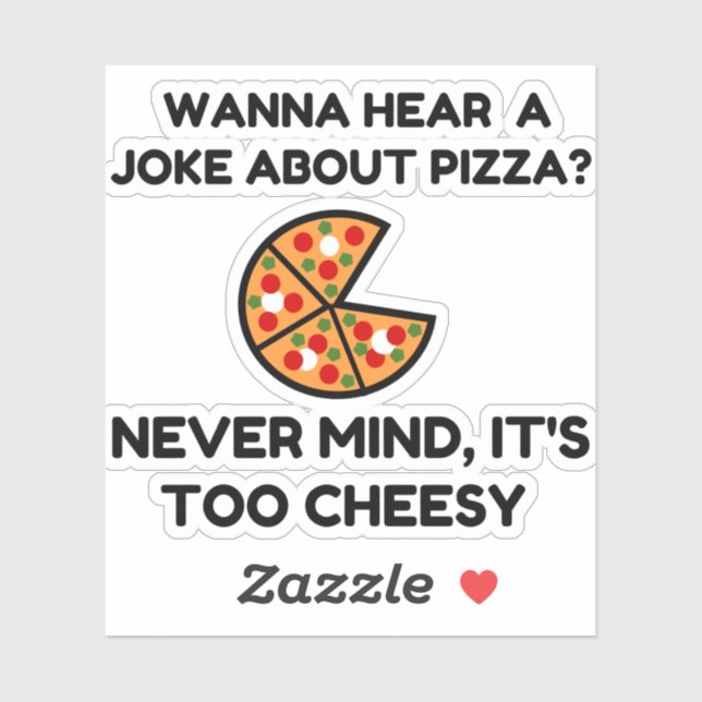 Pizza Joke Sticker (Sheet)