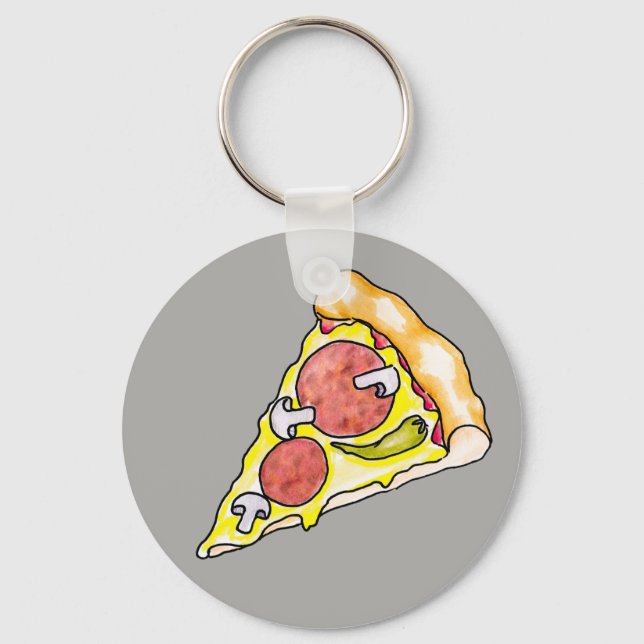 Pizza Keychain (Front)
