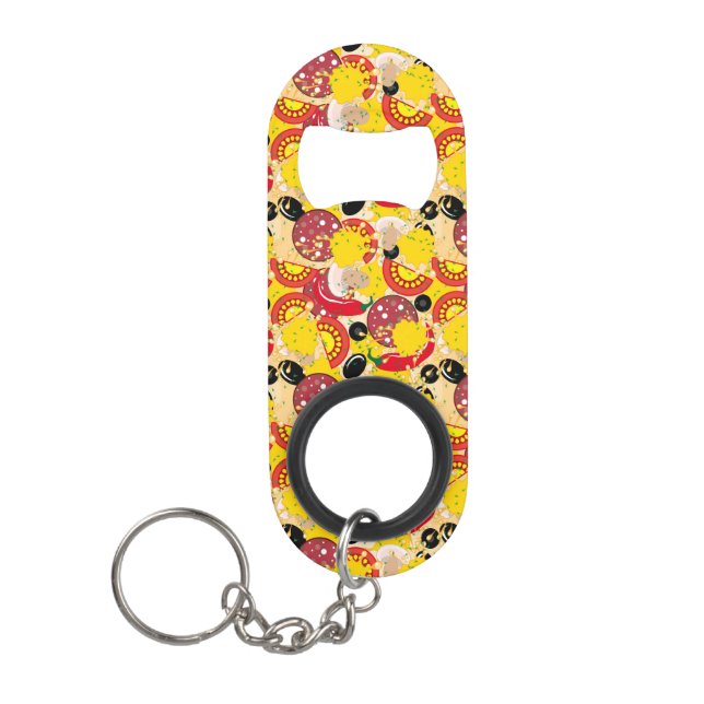 Pizza Keychain Bottle Opener (Front)