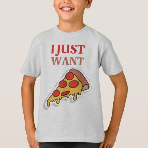 Pizza Kids Hanes TAGLESS T_Shirt