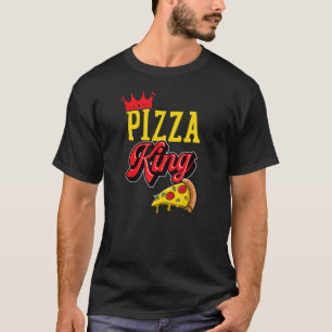 Pizza King Cheese Pizza Crown T-Shirt
