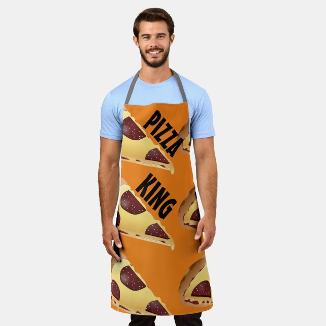 PIZZA KING MENS KITCHEN APRON (Worn)