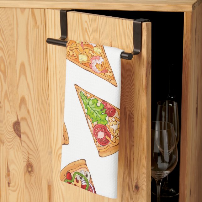 Pizza  kitchen towel (Thirds Fold)