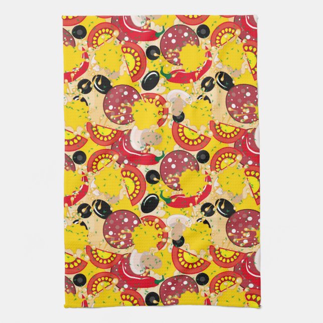 Pizza Kitchen Towel (Vertical)
