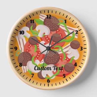Pizza Large Clock
