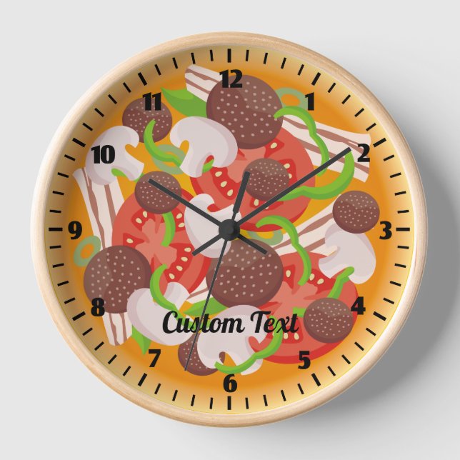 Pizza Large Clock (Front)