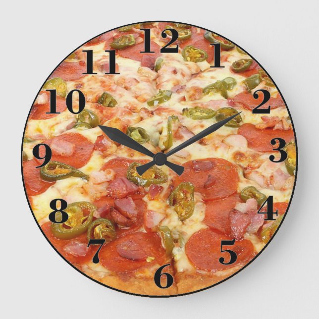 Pizza Large Clock (Front)