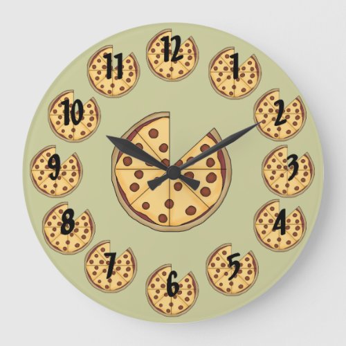 Pizza Large Clock