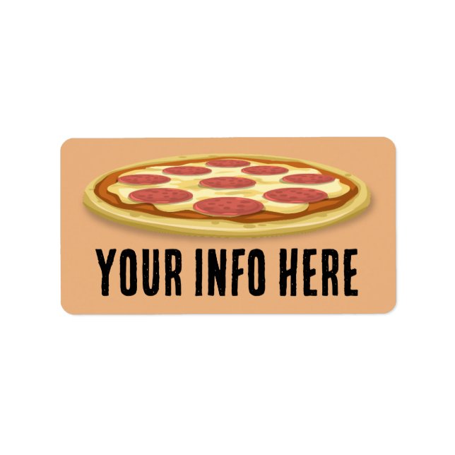 PIZZA LARGE RETURN ADDRESS LABELS (Front)
