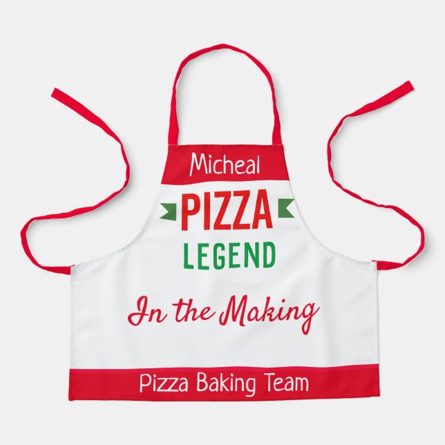 Pizza  legend- kids apron (Front)