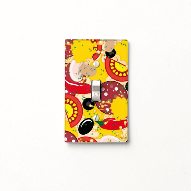 Pizza Light Switch Cover (In Situ)