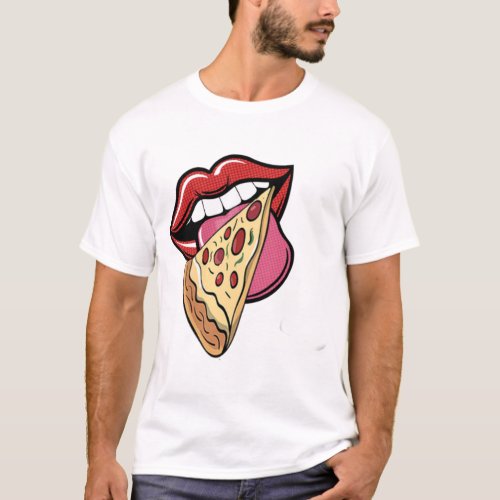 Pizza Lips  T_Shirt
