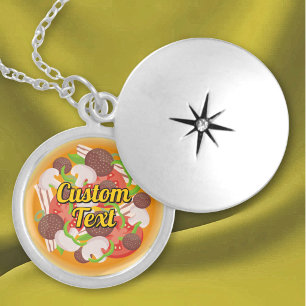 Pizza Locket Necklace