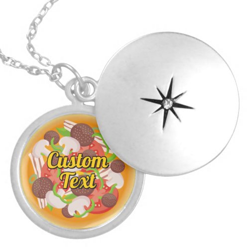 Pizza Locket Necklace