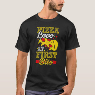 Pizza Love At First Bite T-Shirt