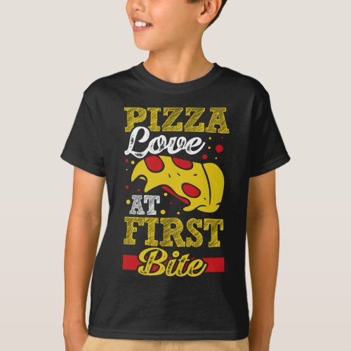 Pizza Love At First Bite T_Shirt