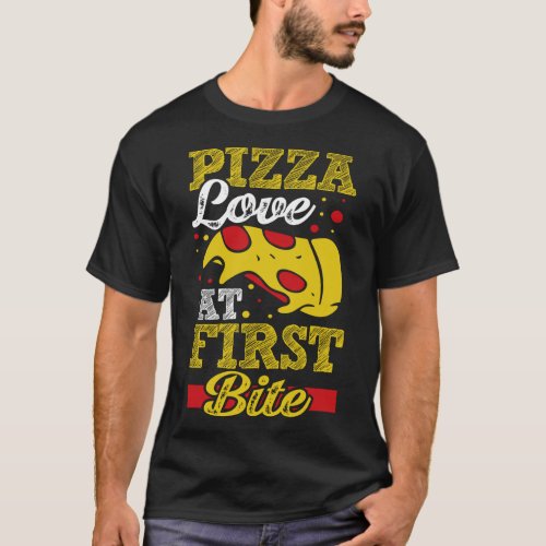 Pizza Love At First Bite T_Shirt