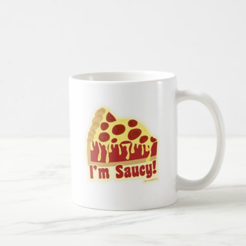 Pizza Love Deep Dish Funny Saucy Slogan Coffee Mug