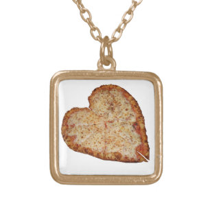 Pizza Love Gold Plated Necklace