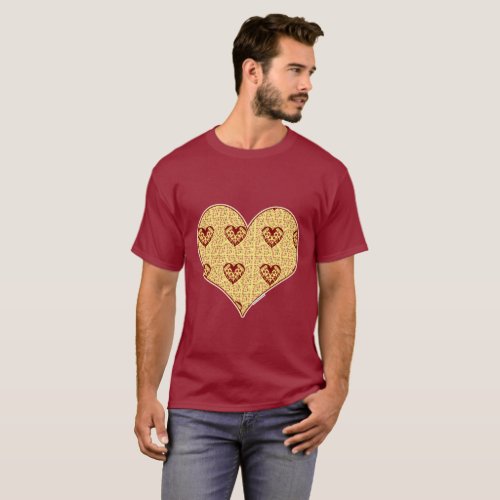 Pizza Love Heart Cheesy Art Design T_Shirt