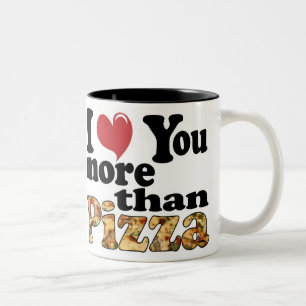 Pizza Love Two-Tone Coffee Mug