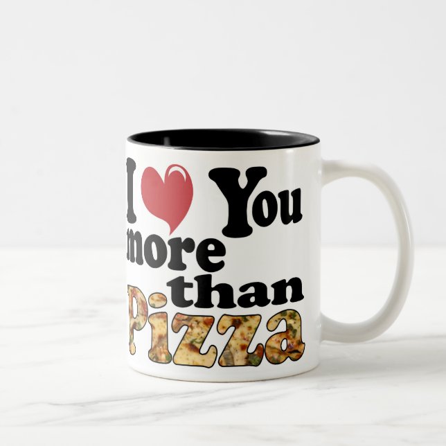 Pizza Love Two-Tone Coffee Mug (Right)