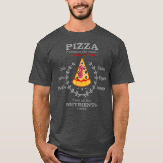 Pizza Lover And Pizza Fitness For Food Pyramid 205 T-Shirt
