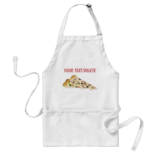 Pizza Lover Cooking Apron Pizza Slice Custom Text